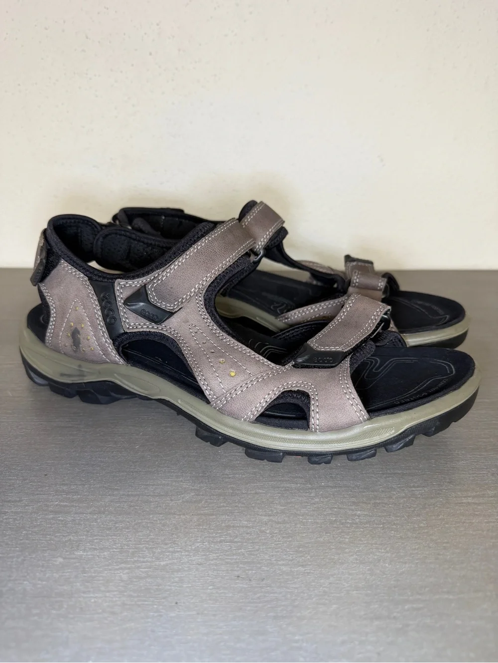 ECCO Offroad Lite Mens Leather Athletic Outdoor Sport Sandals Size EU 47 US 13